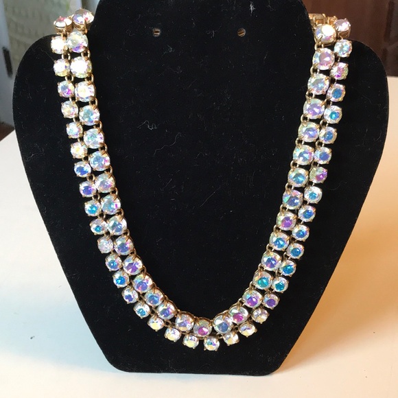 J. Crew Jewelry - Double chain opalescent stone necklace